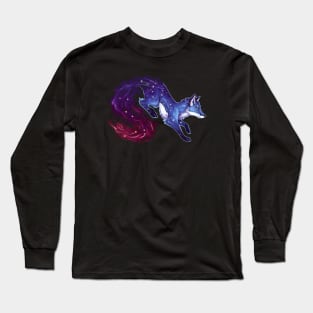 Space Fox (Blue) Long Sleeve T-Shirt